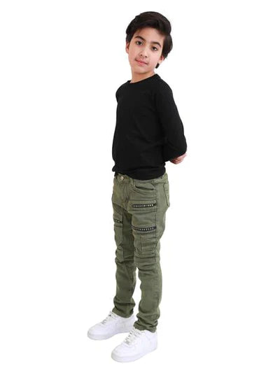 VALABASAS KIDS JEANS "FOX" OLIVE