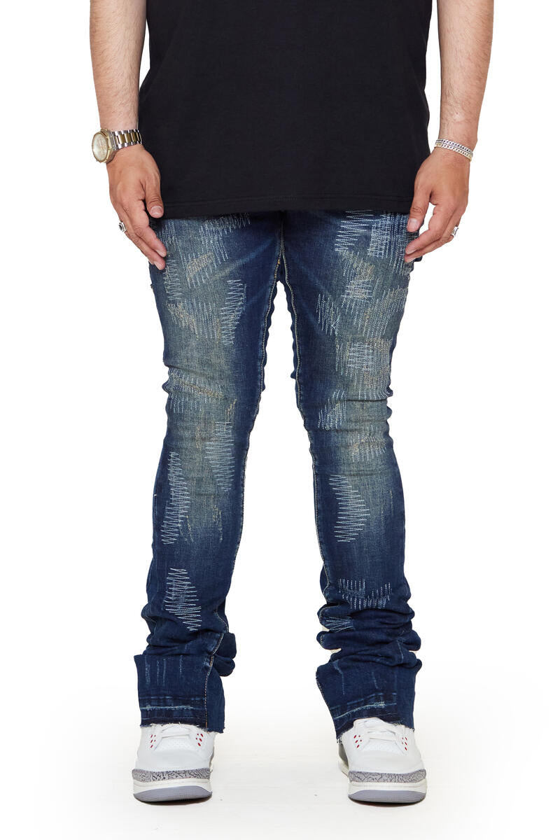 VALABASAS "RIDGES" DENIM SUPER STACKED