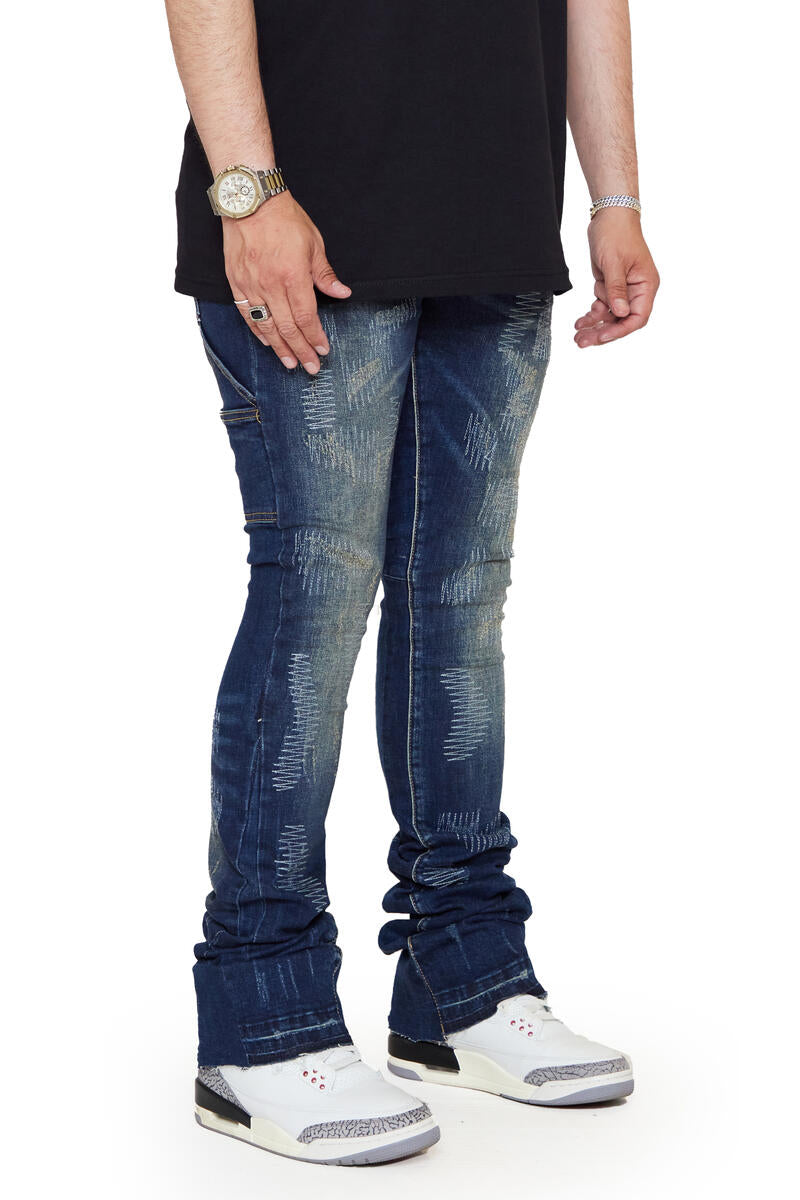 VALABASAS "RIDGES" DENIM SUPER STACKED