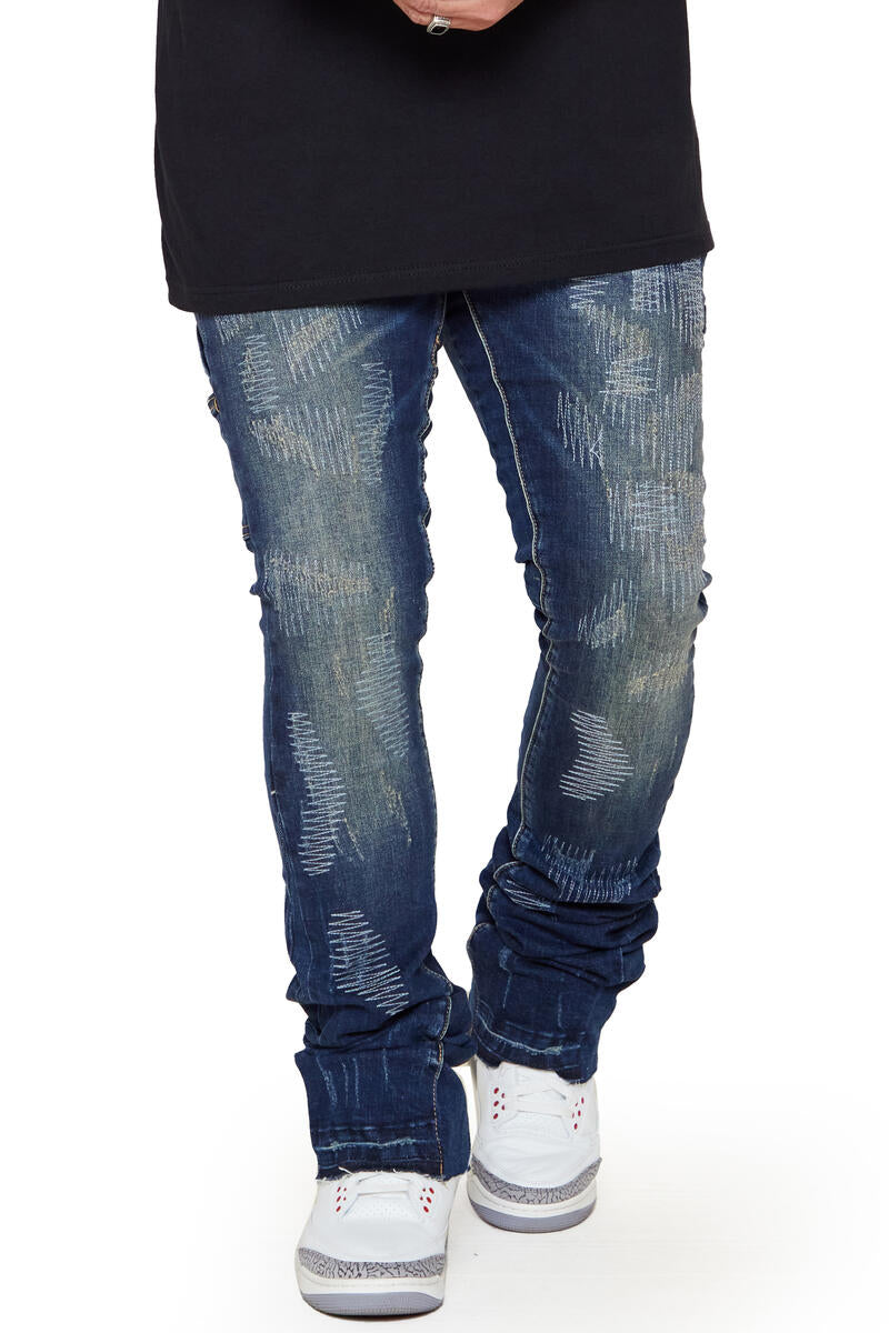 VALABASAS "RIDGES" DENIM SUPER STACKED
