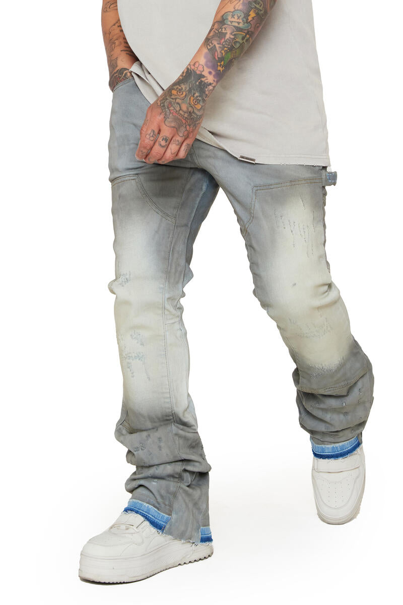 VALABASAS SCARS DENIM STACKED