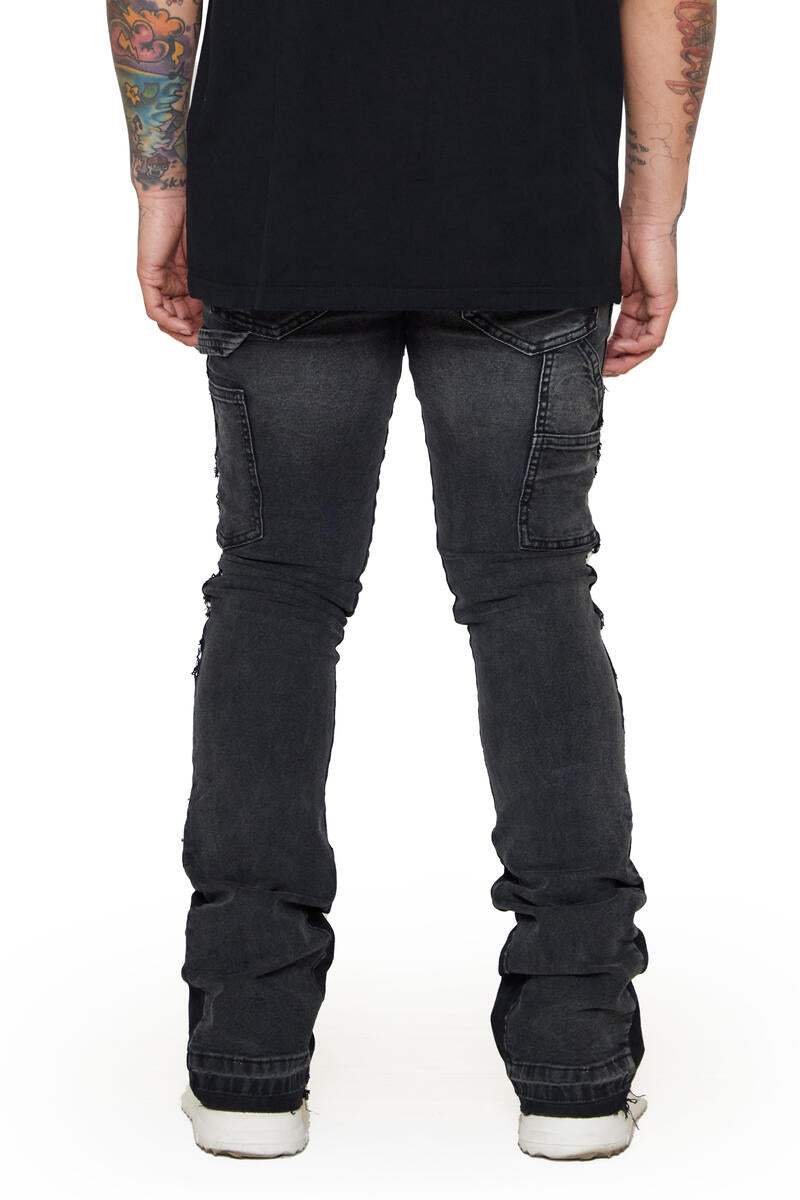 VALABASAS STACKED 'ALPHA' JEANS
