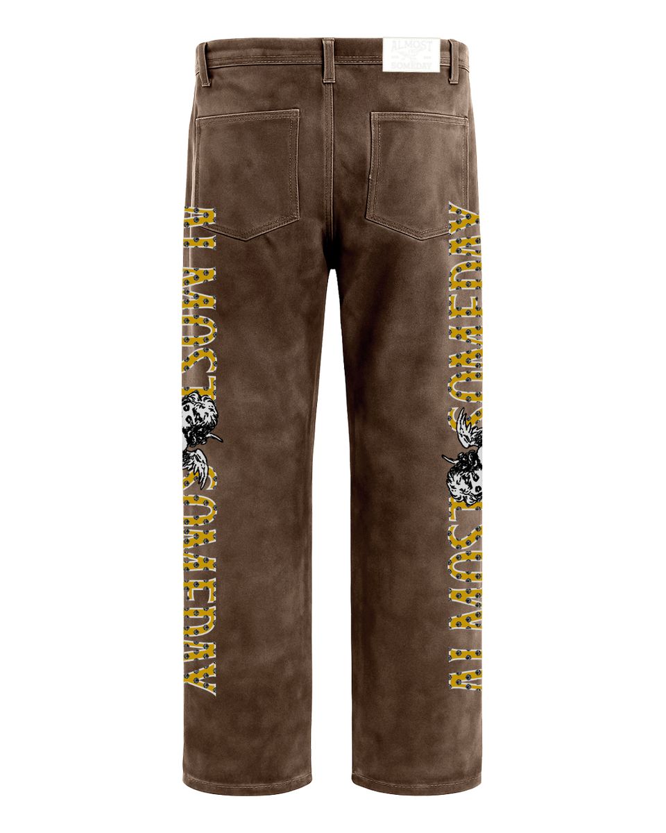 ALMOST SOMEDAY UPSCALE VELOUR PANTS