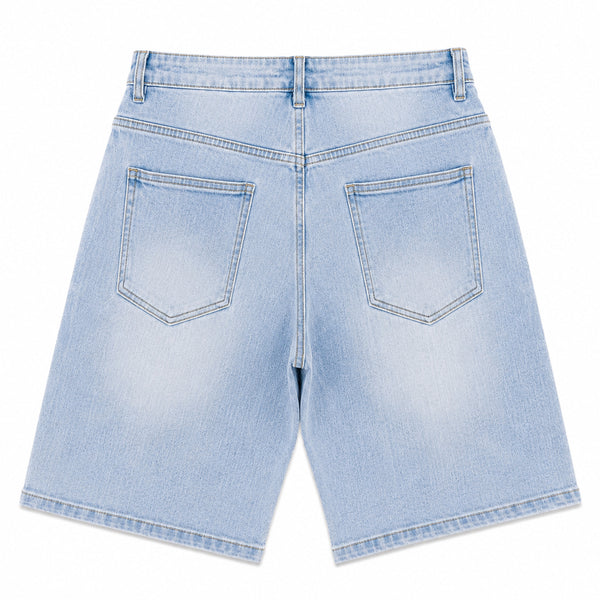 Reveer Checkered" Denim Shorts