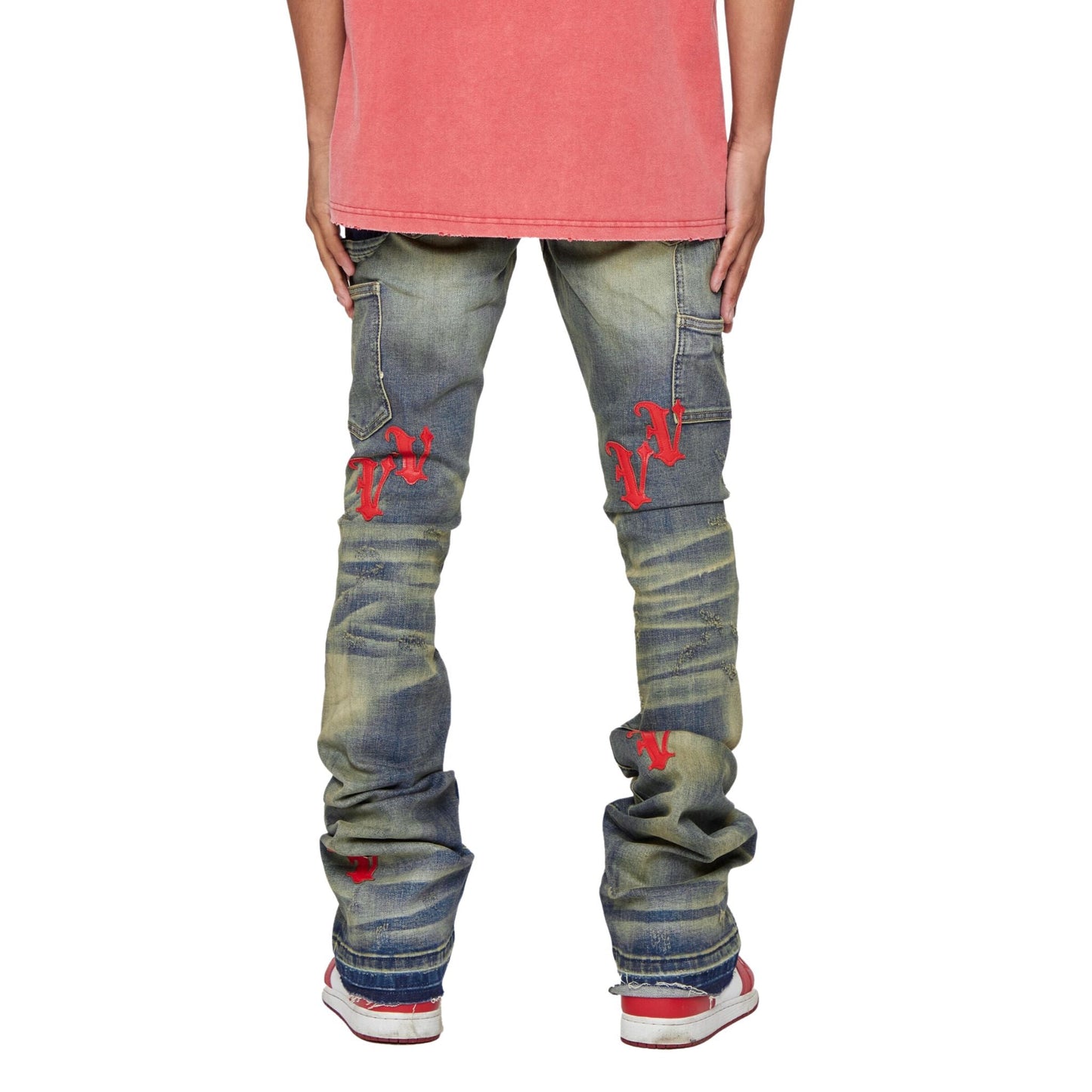 VALABASAS V-MINIMAL DENIM SUPER STACKED