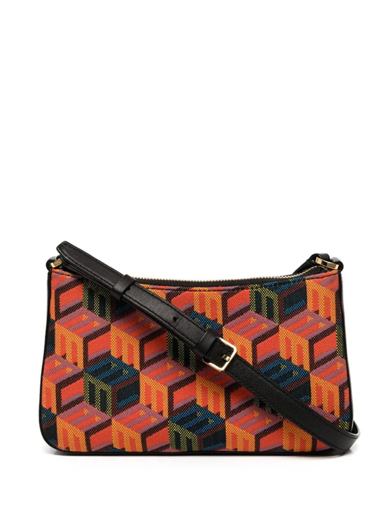 MCM Monogram Zip-Up Mini Shoulder Bag