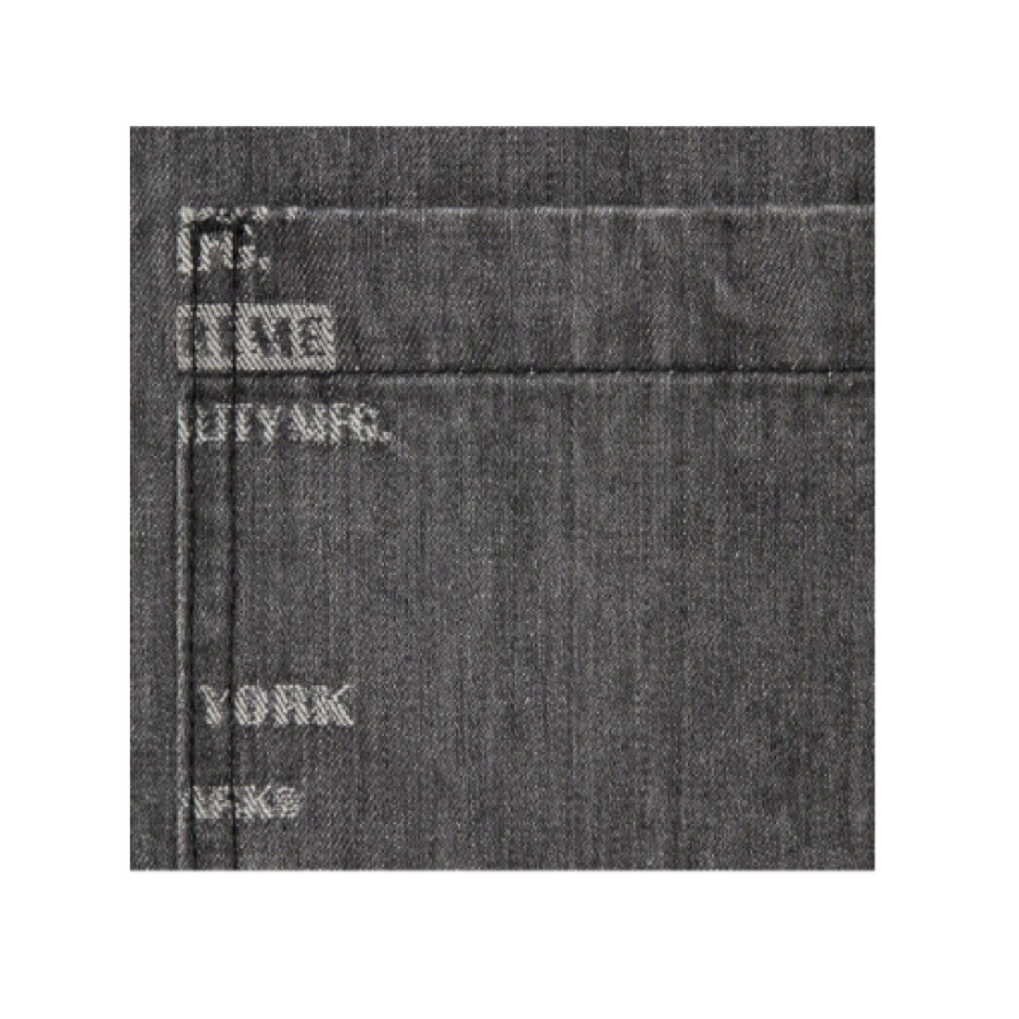 SUPREME Trademark Jacquard Denim Shirt - 'Washed Black'