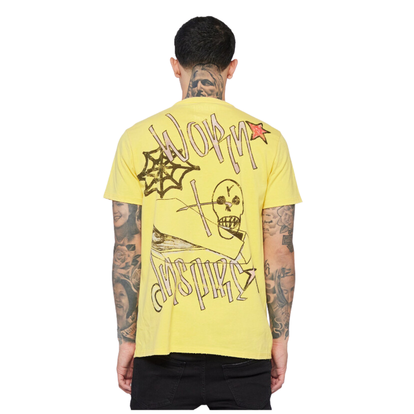 VALABASAS TEE "Cobb Webs" VINTAGE YELLOW