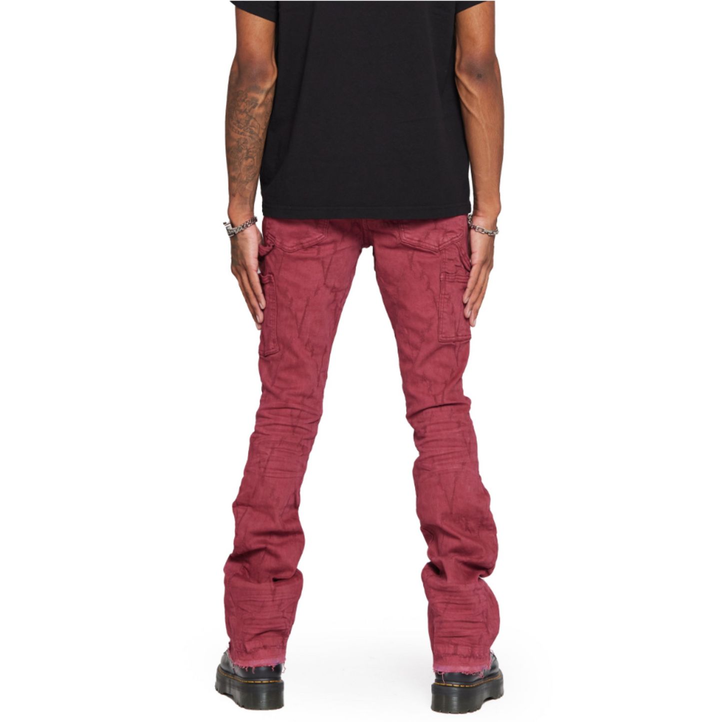 Valabasas Stacked “VLOVE” Burgundy