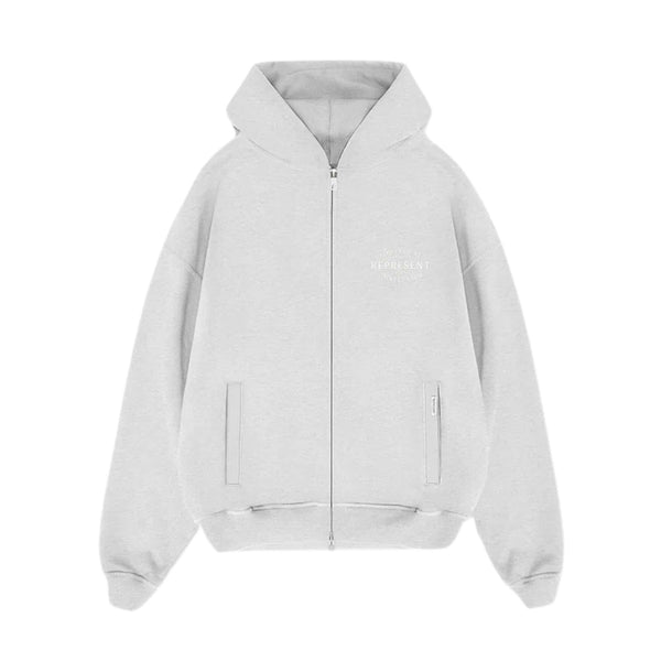 REPRESENT | Owners' Club Zip Hoodie (Ash Grey)