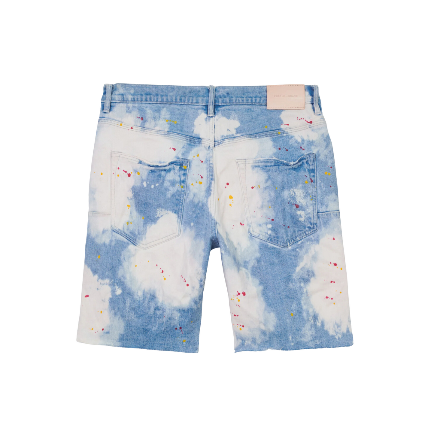 PURPLE BRAND Light Faded Indigo Bleached Out Splatter