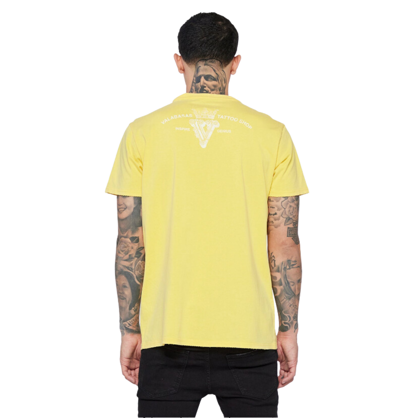 VALABASAS TEE "Well Worn" VINTAGE YELLOW