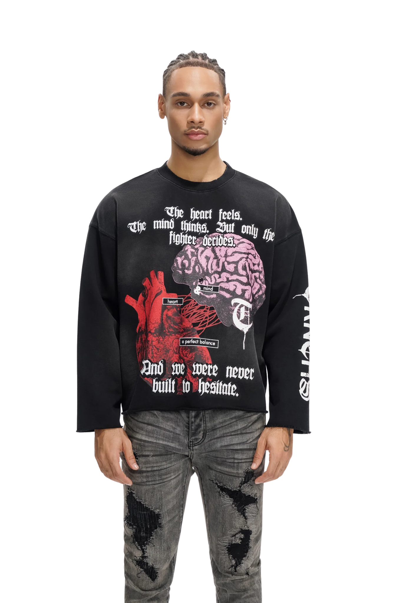 TRNCHS | Heart & Mind Sweater (Black)