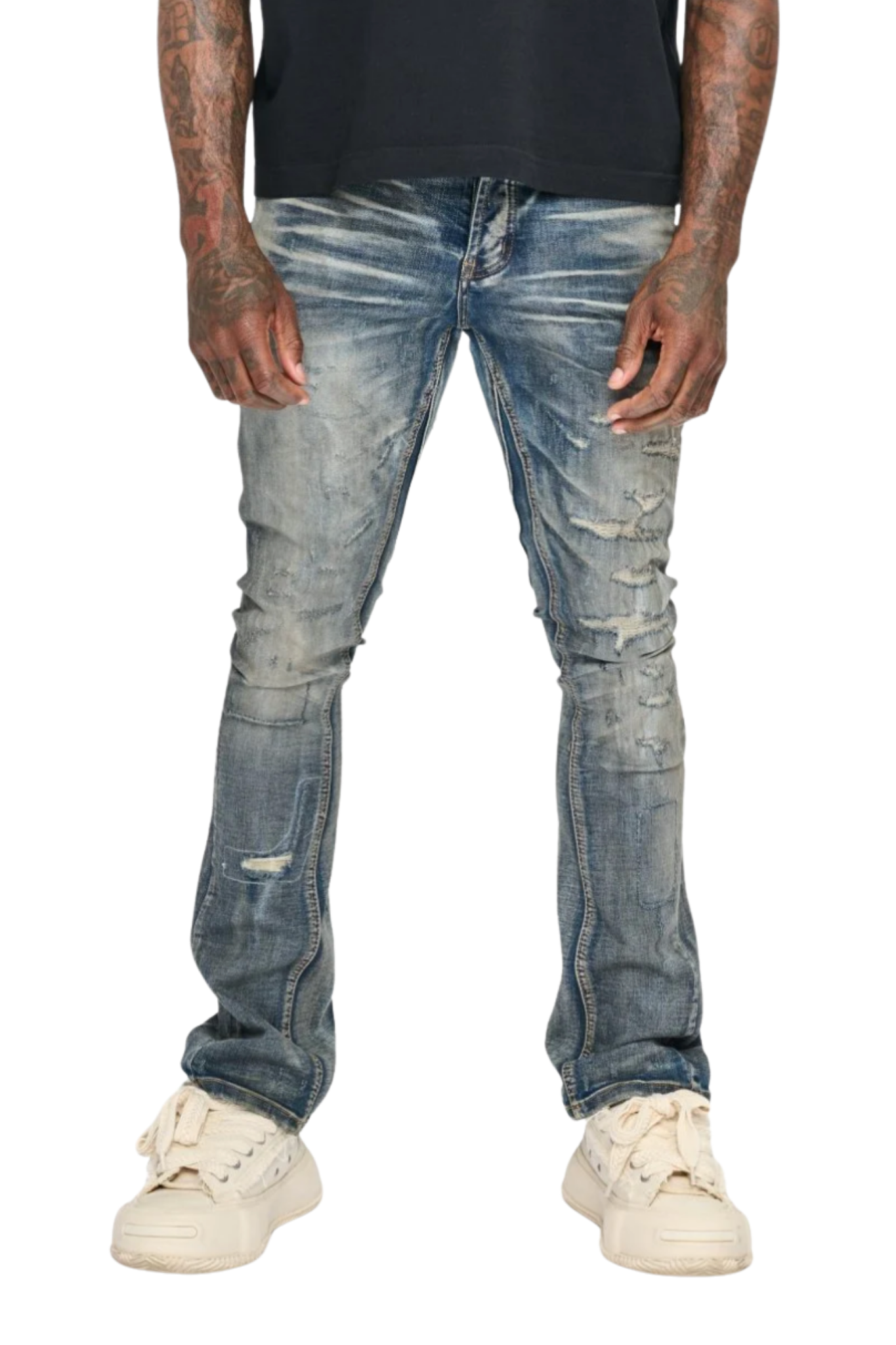 VALABASAS | Hibit Stacked Jeans (Vintage Blue)