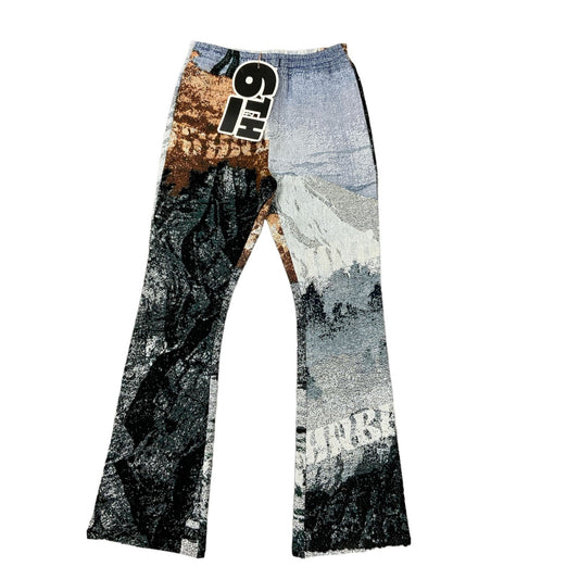 6TH NBRHD "PEACE" STACKED PANTS