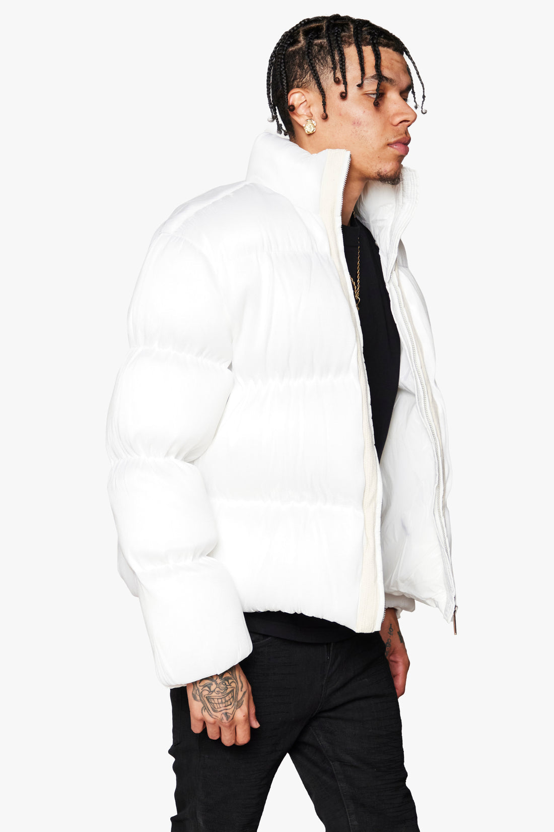 SPECTRA" BLACK LIGHT UP PUFFER JACKET