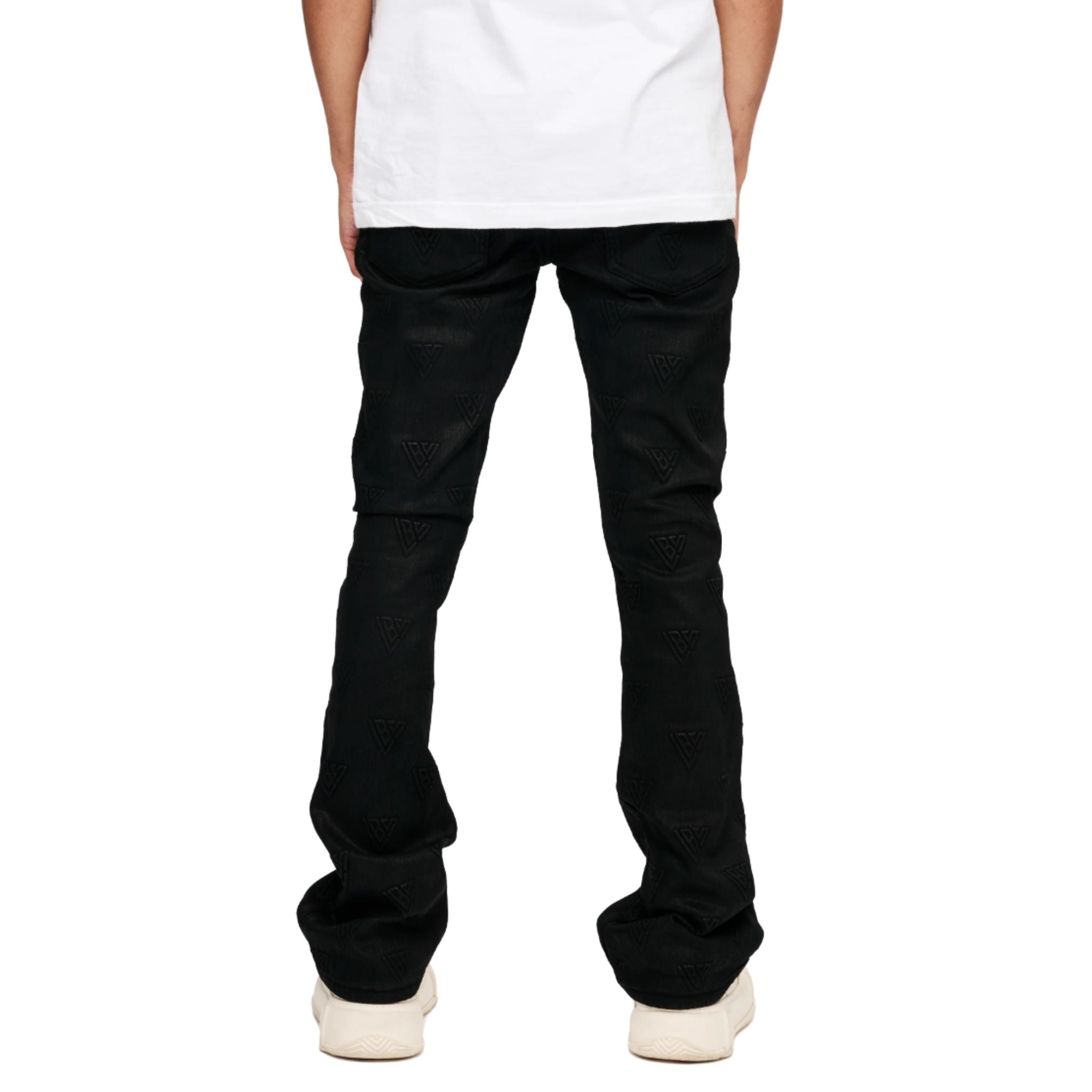 VALABASAS TAGGED STACKED FLARE JEAN