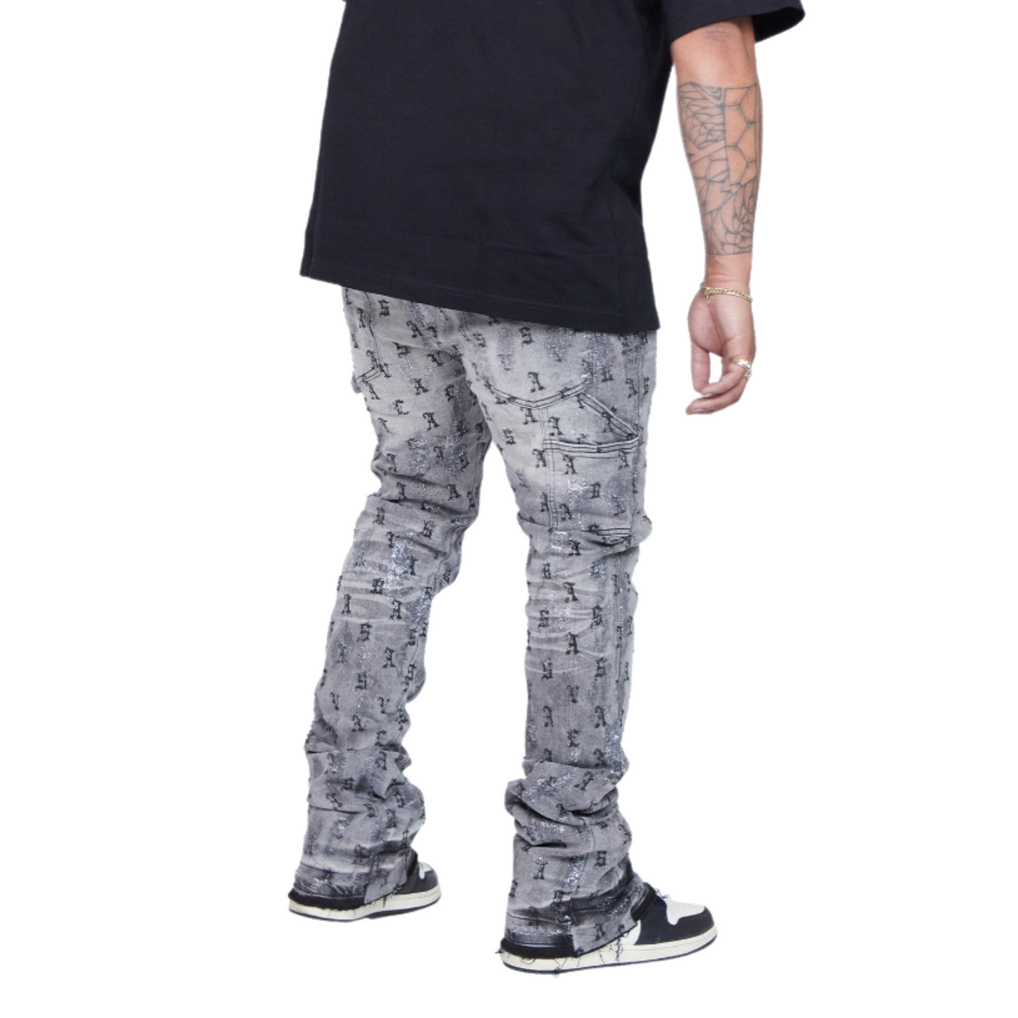VALABASAS STACKED “Audio” GREY WASHED