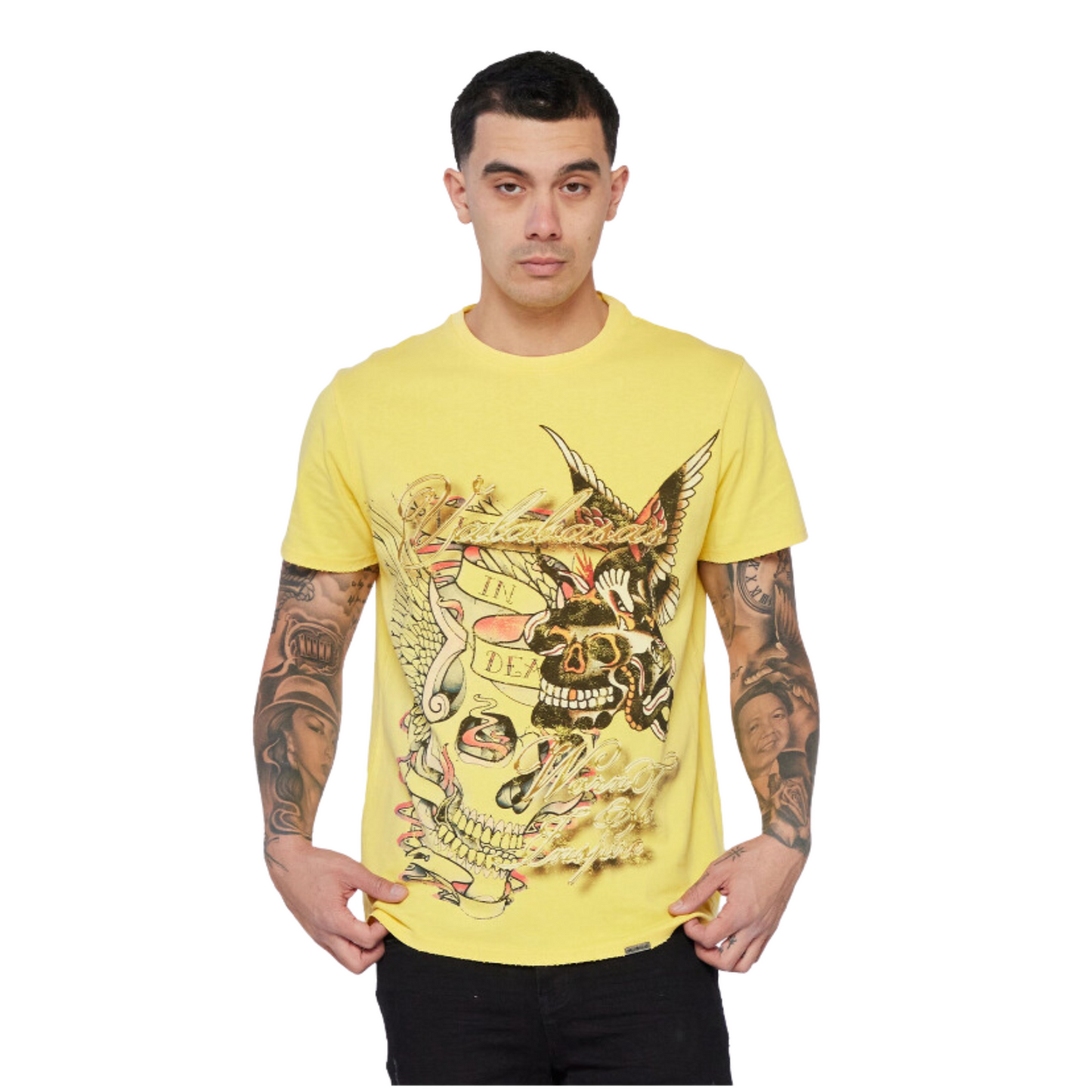 VALABASAS TEE "Well Worn" VINTAGE YELLOW