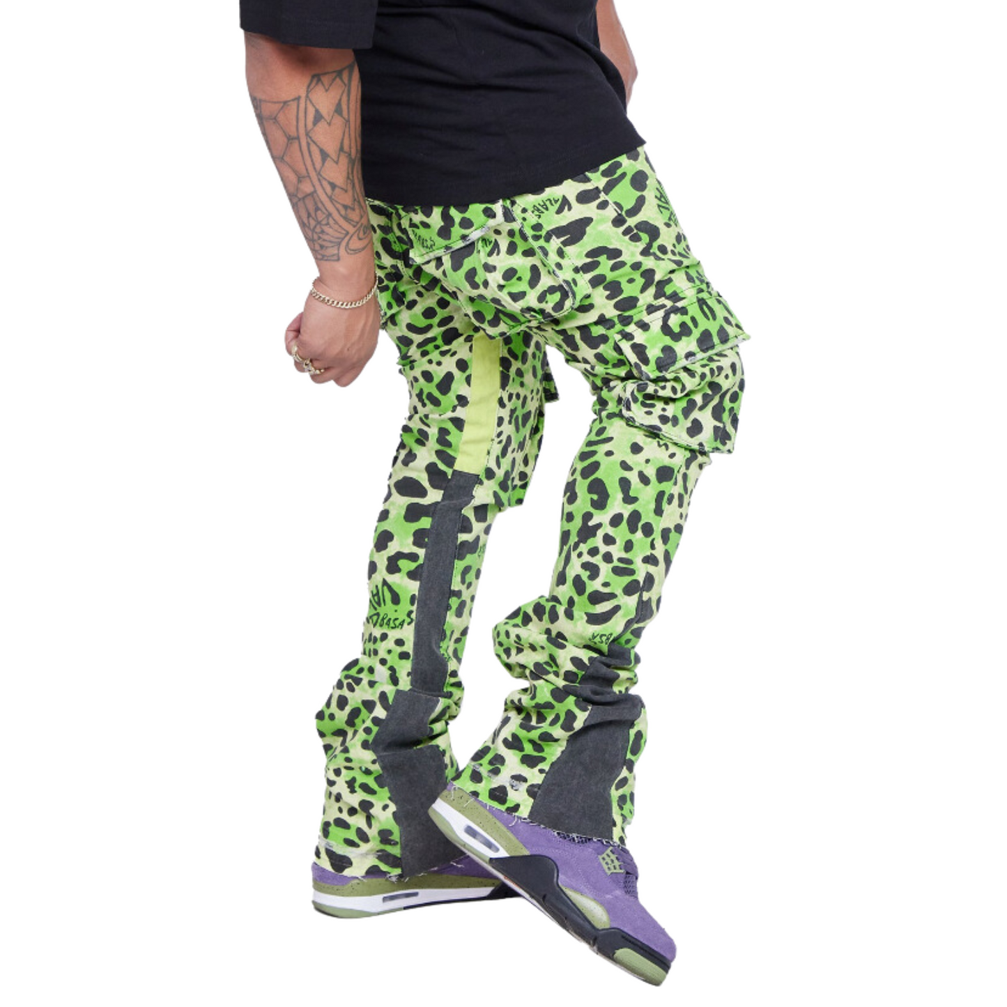 VALABASAS STACKED “Conjure” LIME BLACK