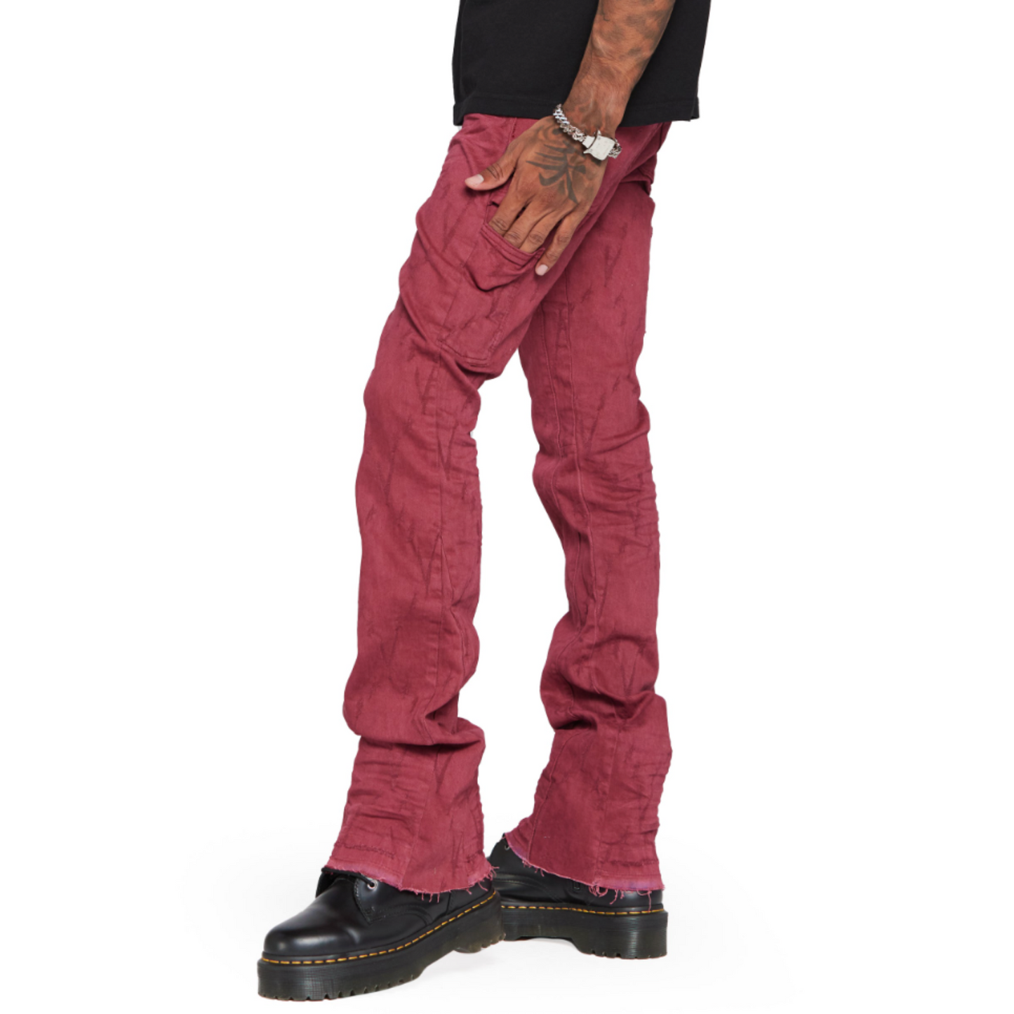 Valabasas Stacked “VLOVE” Burgundy