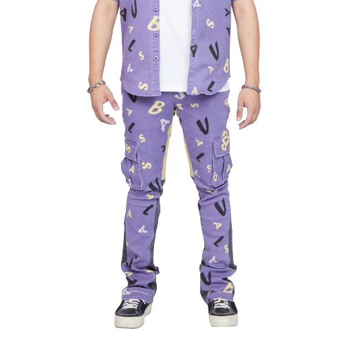 VALABASAS "PUZZLED" DENIM Stacked