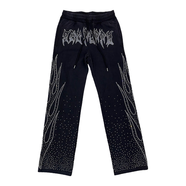 Red Poppy Men's Sweatpants - Black