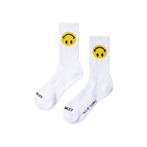 MARKET SMILEY UPSIDE DOWN SOCK