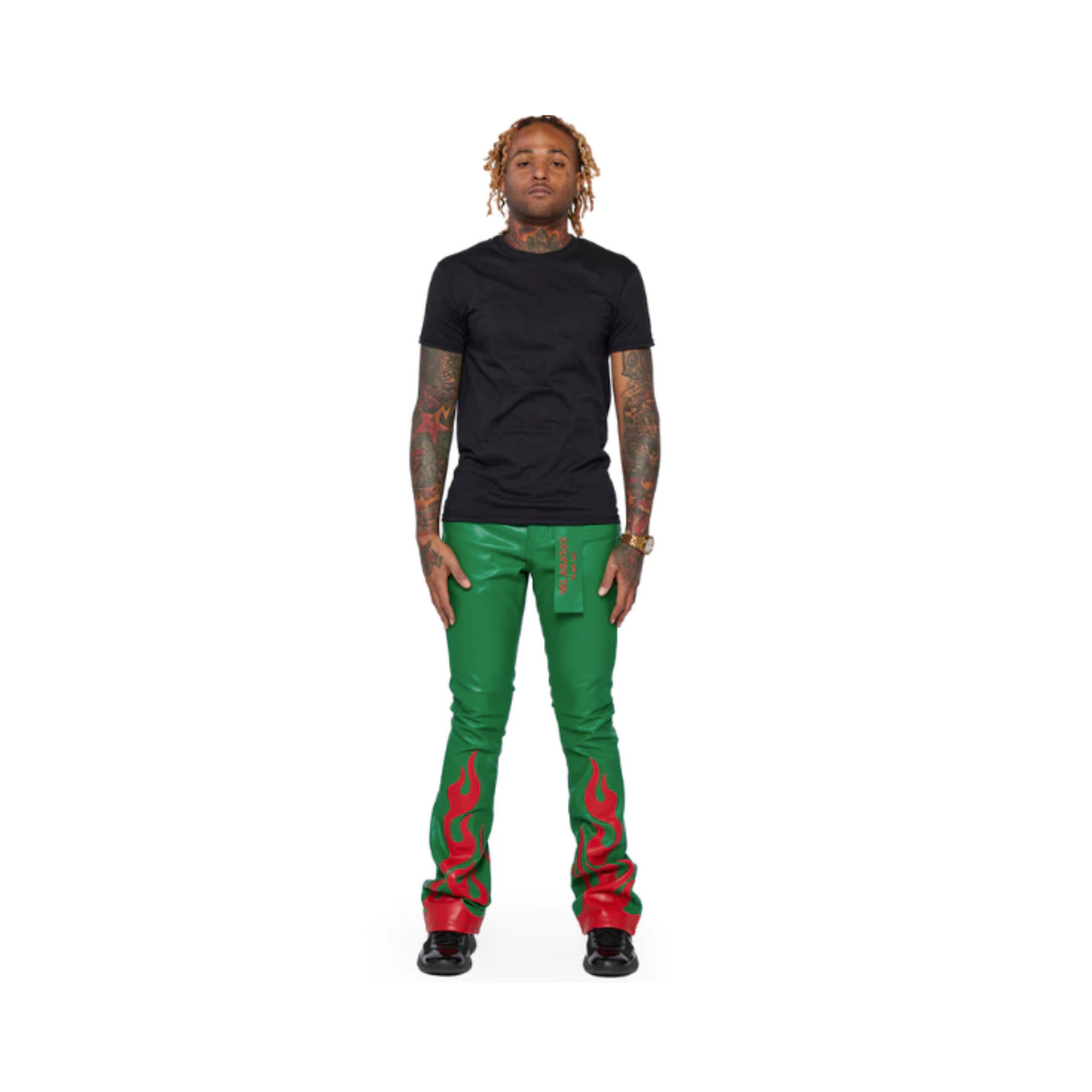 VALABASAS STACKED "BLAZE" GREEN RED