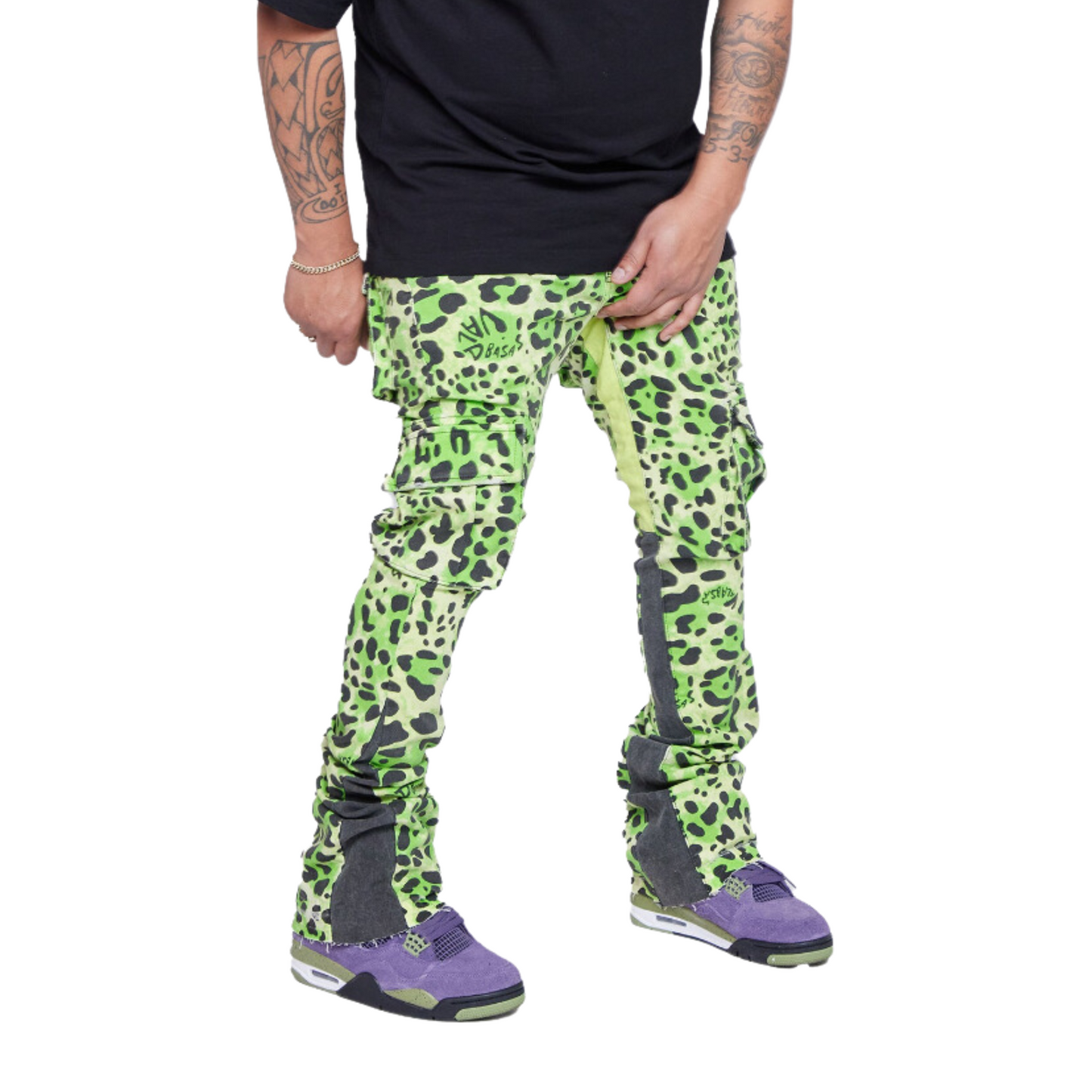 VALABASAS STACKED “Conjure” LIME BLACK