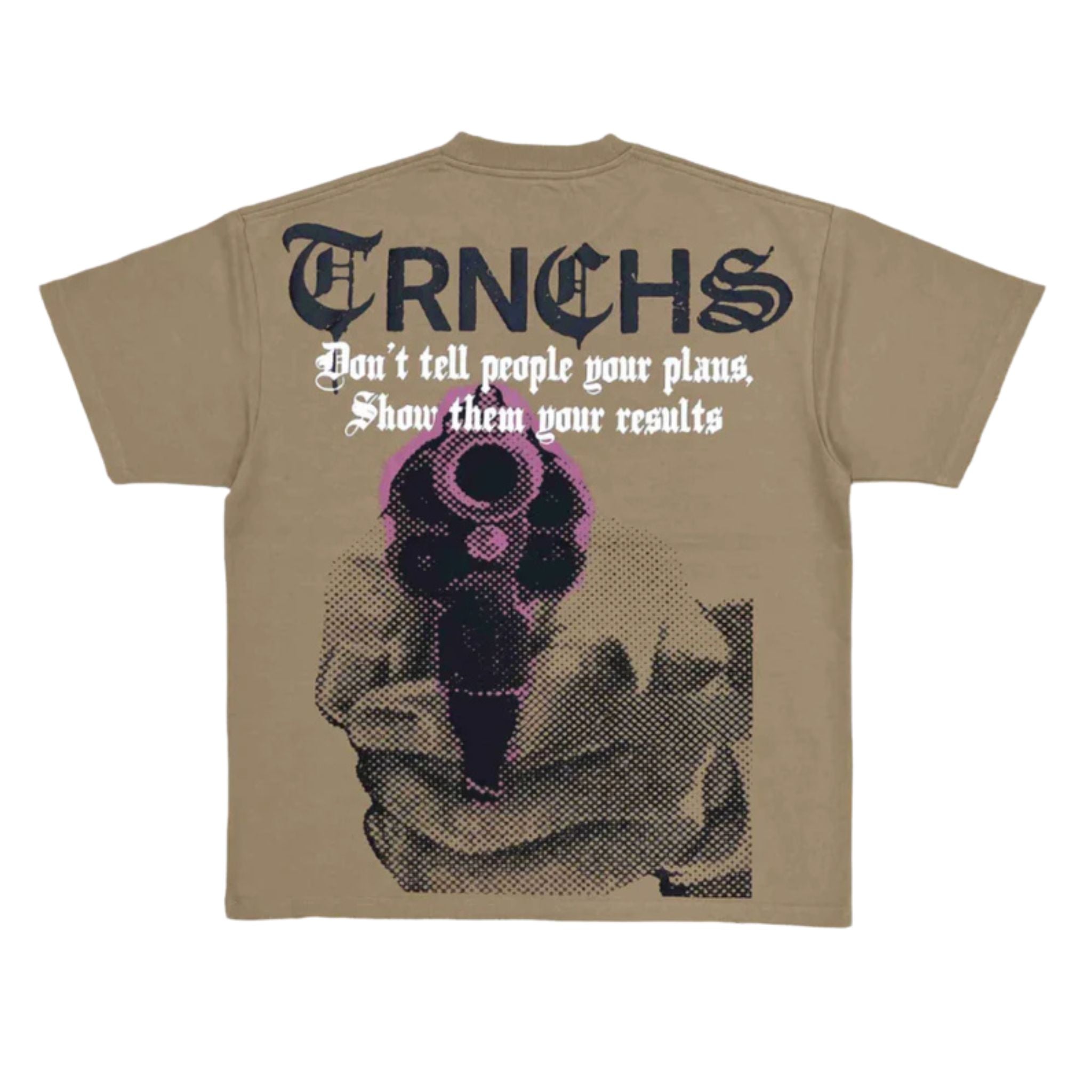 TRNCHS "RESULTS" Khaki Tee