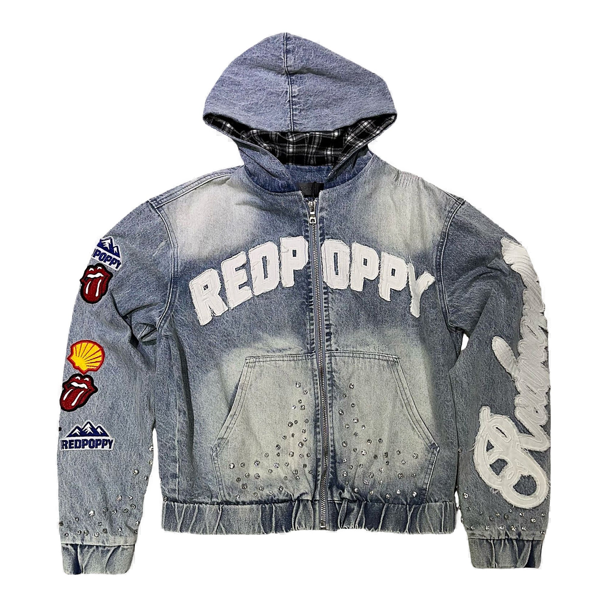 Red Poppy Jacket - Blue