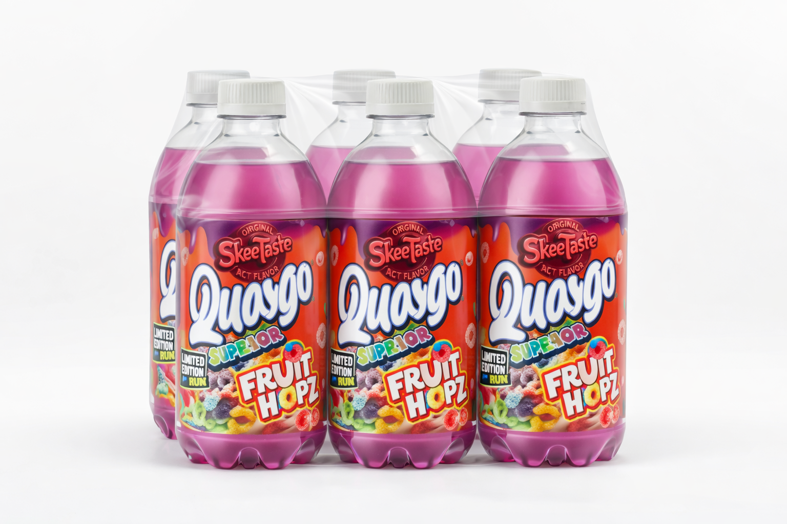 QUAYGO LIMITED EDITION Fruit Hoopz ACT SODA 6 pack