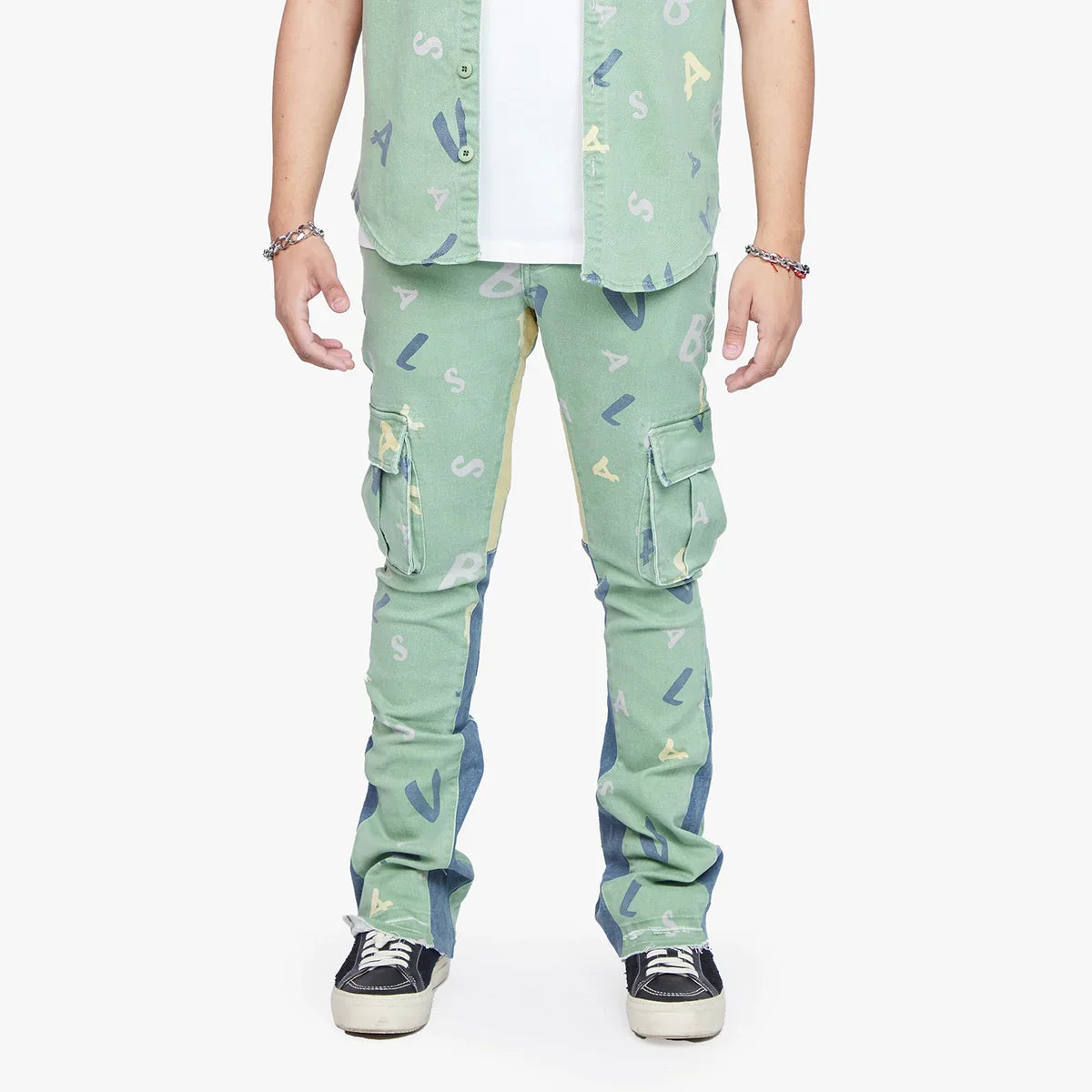 VALABASAS "PUZZLED" DENIM Stacked