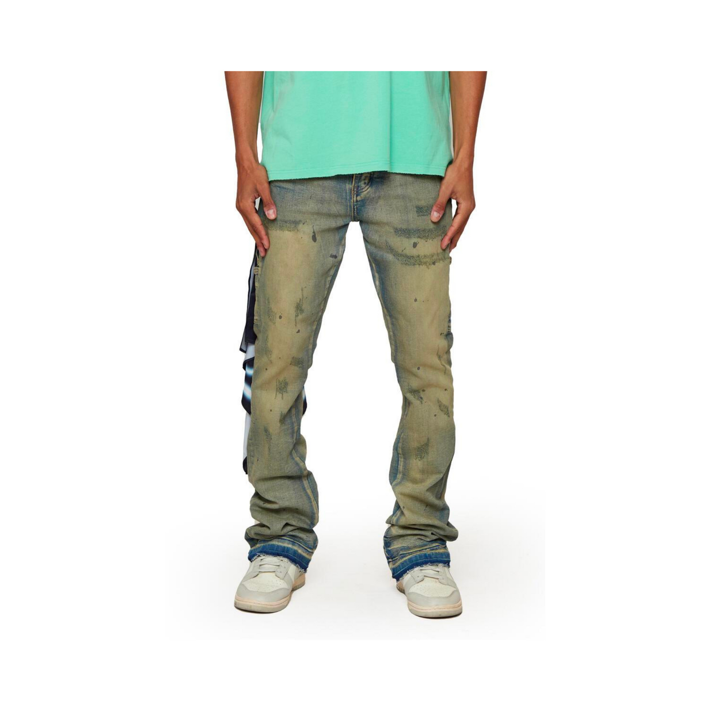 6TH NBRHD "Pavement" Denim Stacked