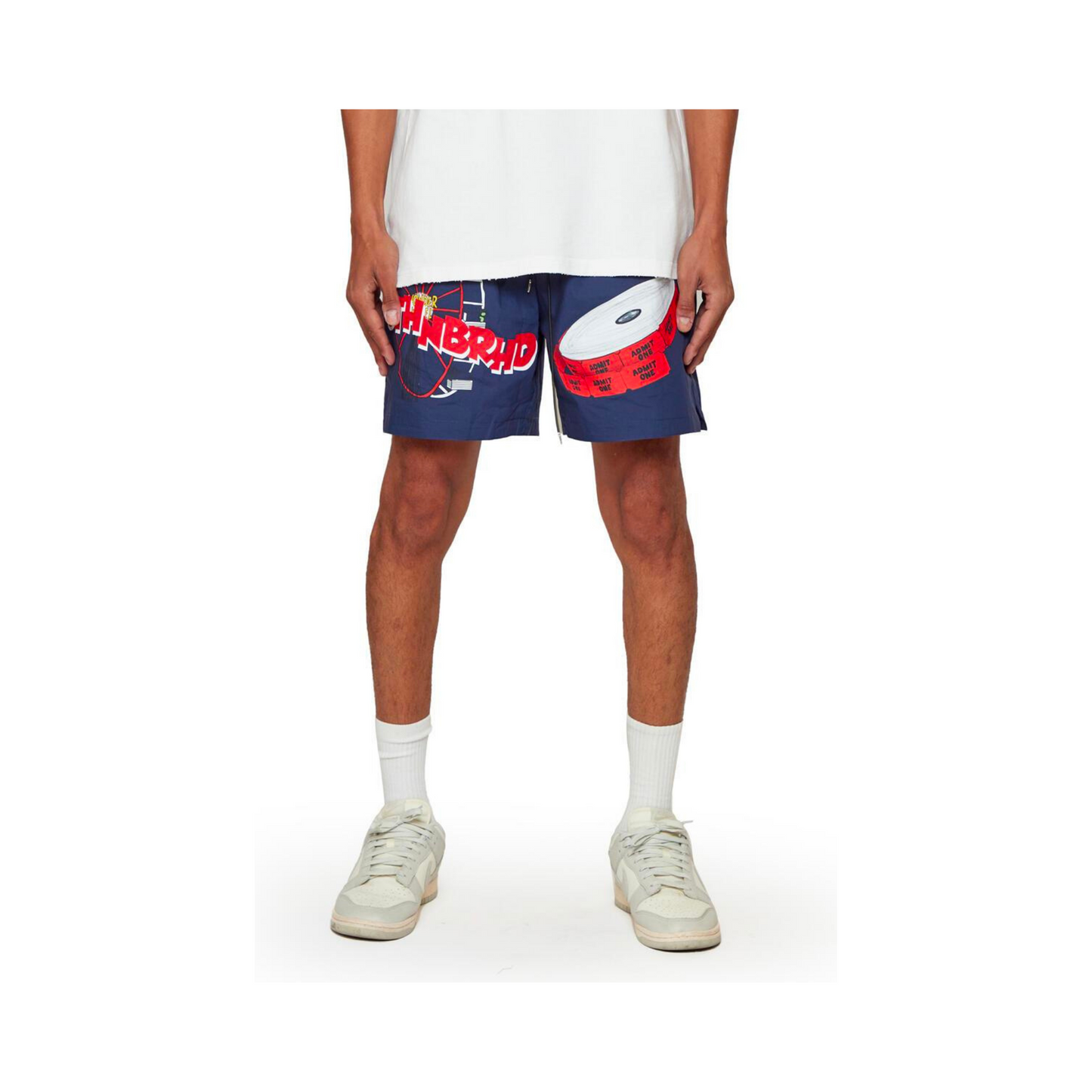 6TH NBRHD "Tickets" Short - Navy
