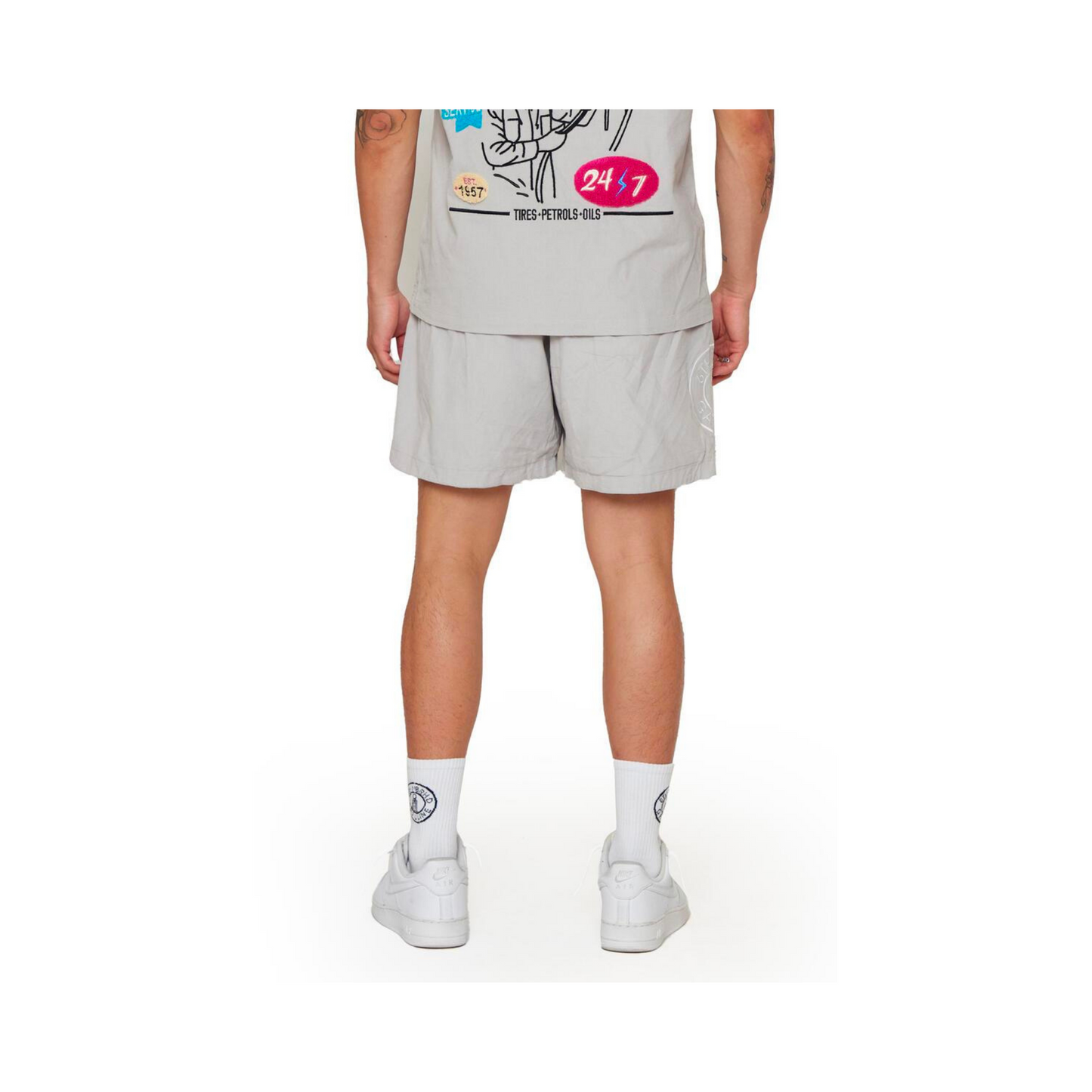 6TH NBRHD Gas Services Short - Grey