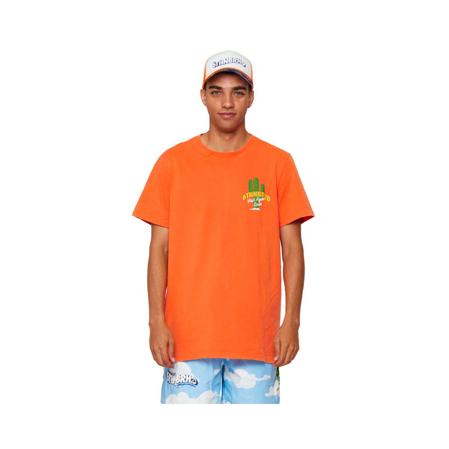 6TH NBRHD Now Leaving Tee - Orange