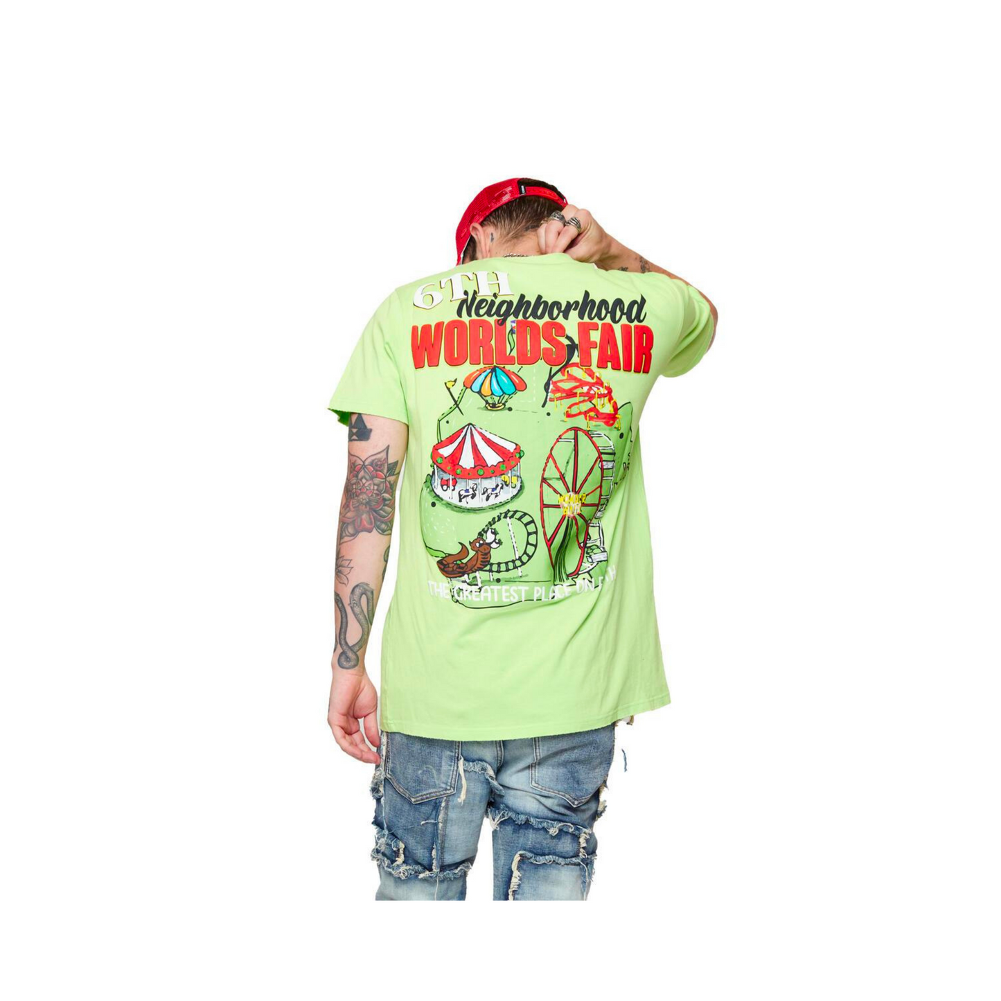 6TH NBRHD Fair Grounds Tee - Lime