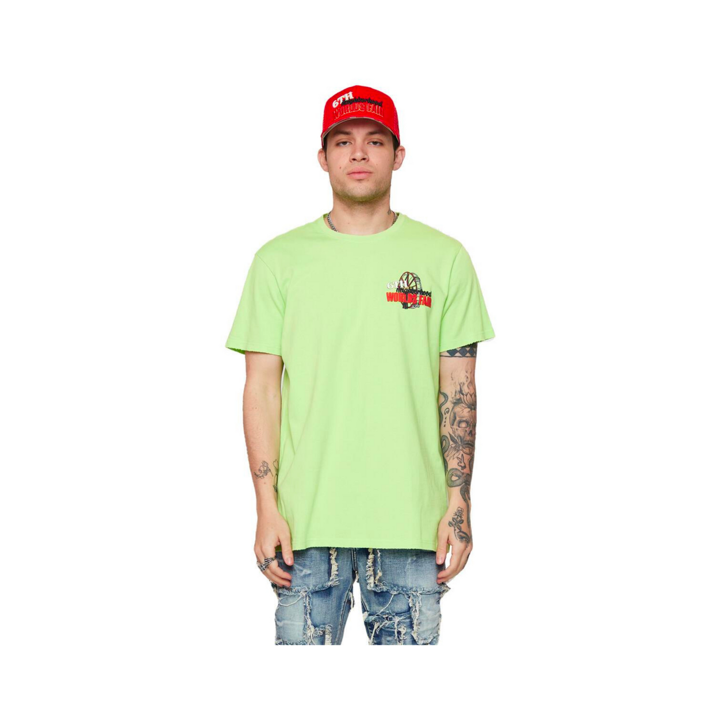 6TH NBRHD Fair Grounds Tee - Lime