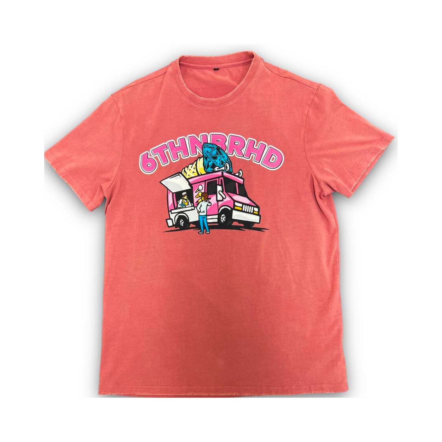 6TH NBRHD Ice Cream Tee - Rose