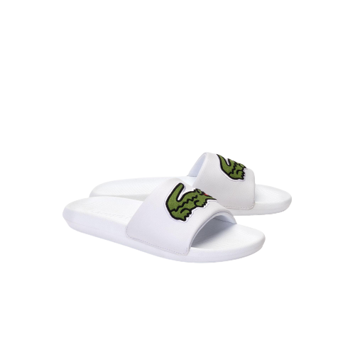 Lacoste Men's Croco Synthetic Slides