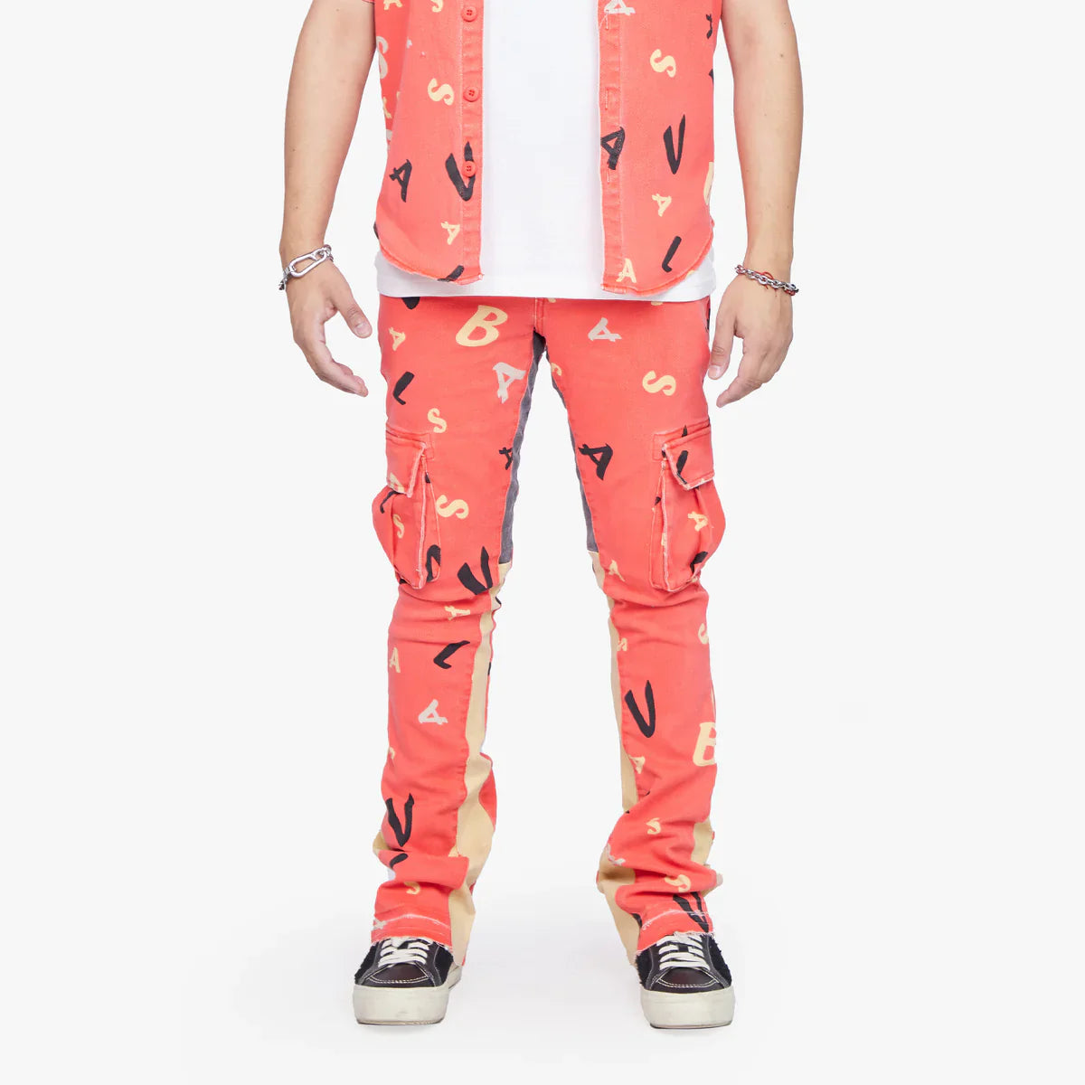 VALABASAS "PUZZLED" DENIM Stacked