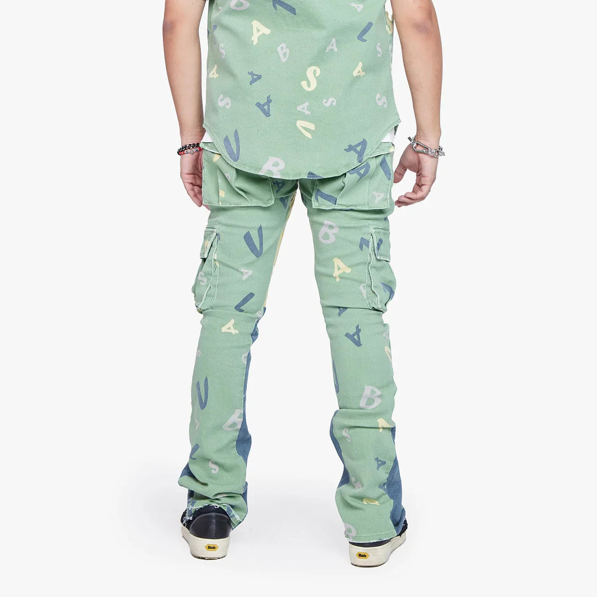 VALABASAS "PUZZLED" DENIM Stacked