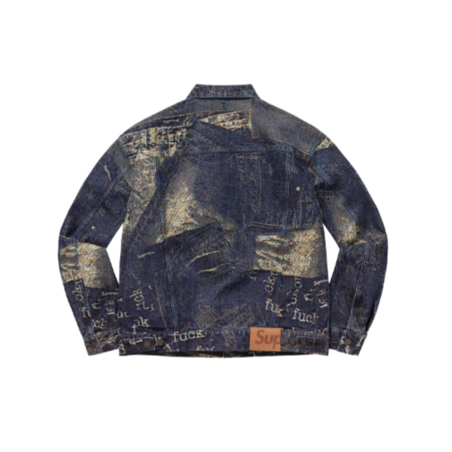 SUPREME Denim Jacquard Trucker Jacket