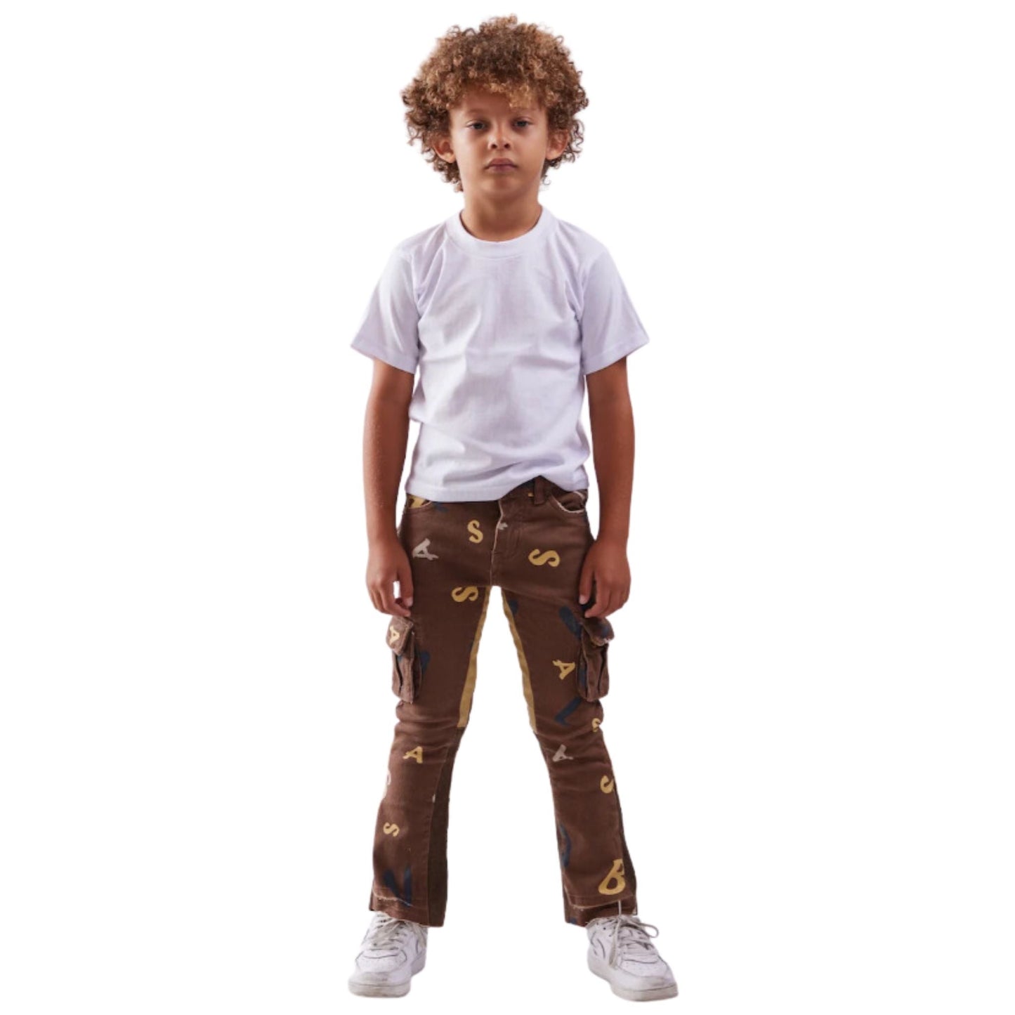 VALABASAS VPLAY PUZZLED DENIM STACKED