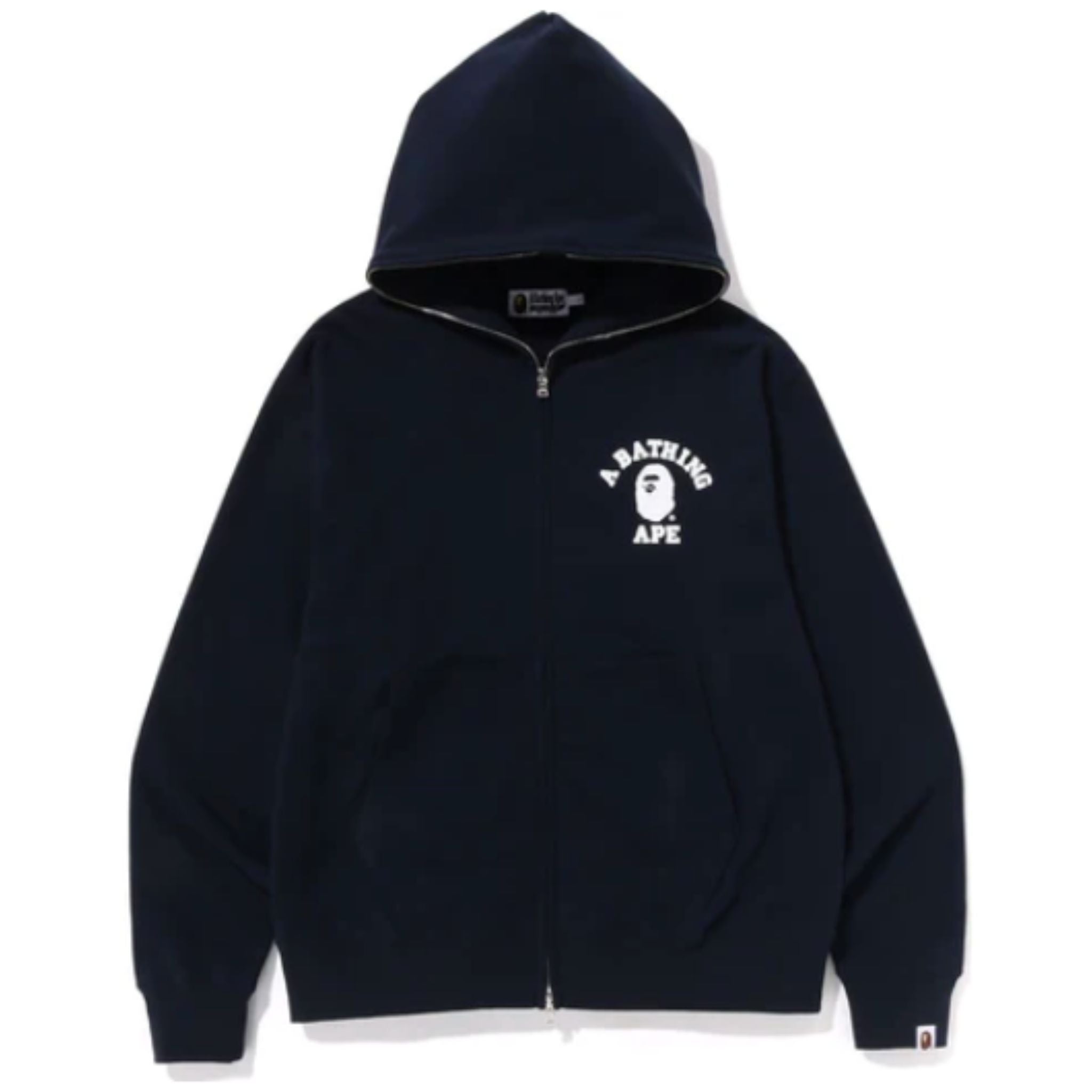 BAPE | College Relaxed Fit Full-Zip Hoodie