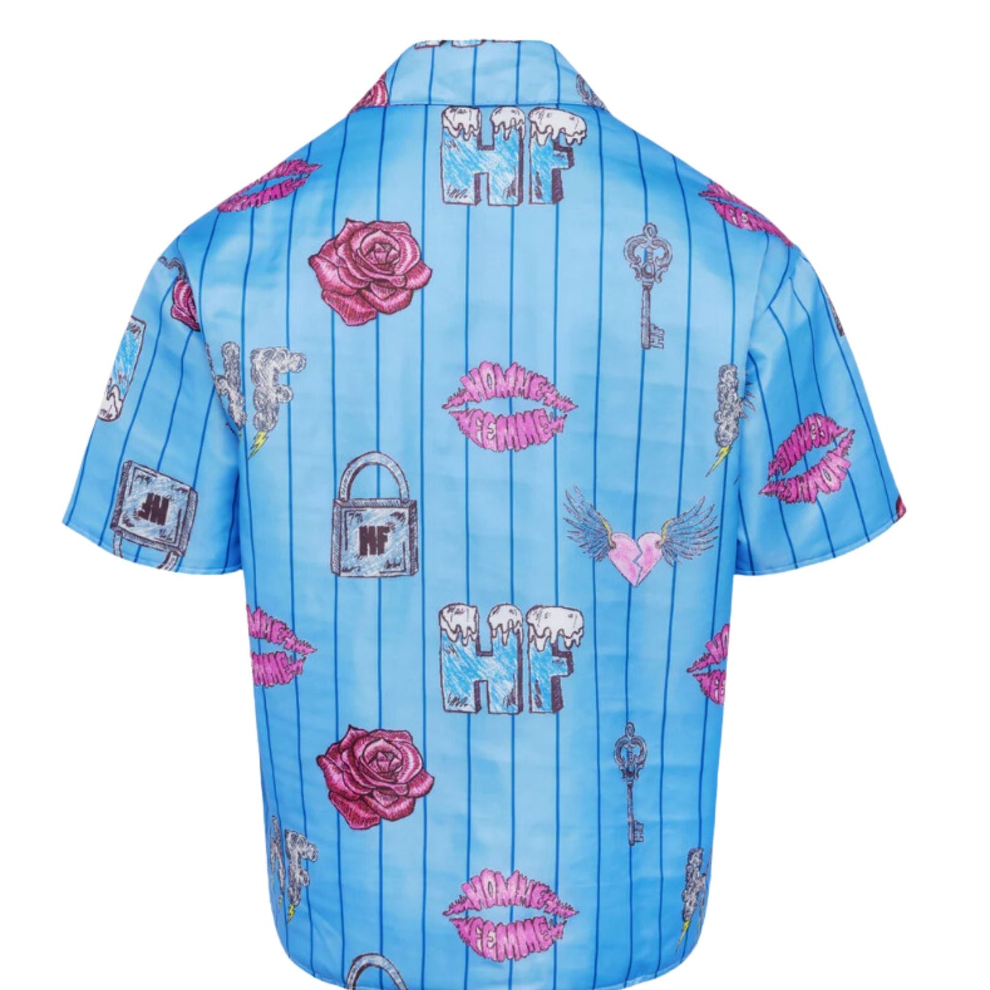 HOMME+FEMME DOODLE PUFFER SHIRT