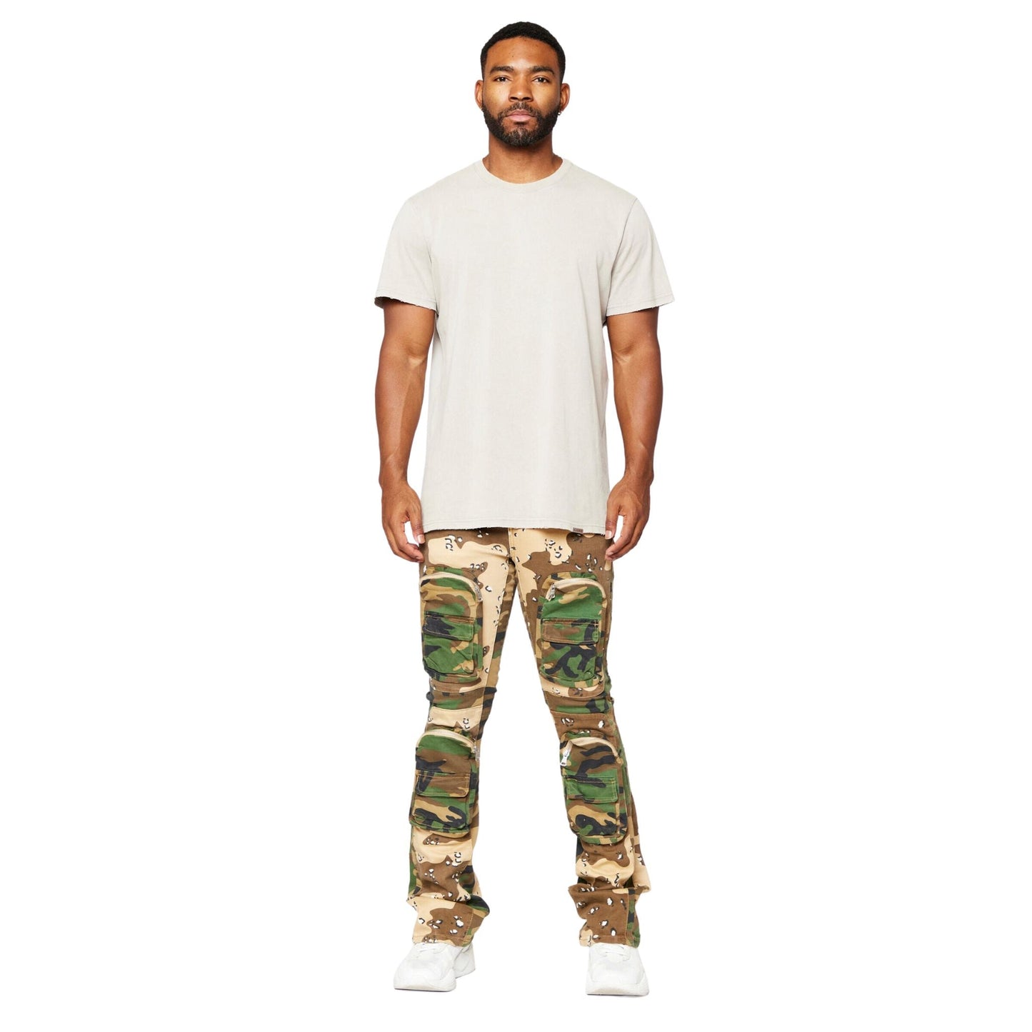 VALABASAS "DUAL SOLDIER" DENIM STACKED