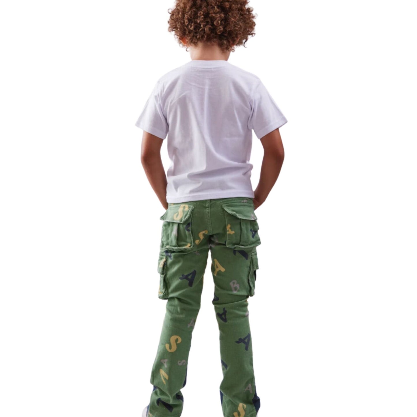 VALABASAS VPLAY PUZZLED DENIM STACKED
